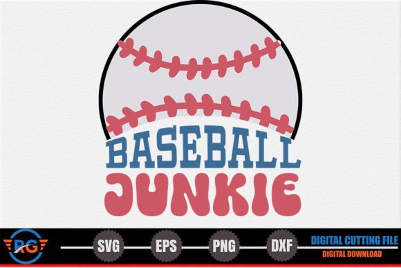 Baseball Junkie – Retro Baseball SVG