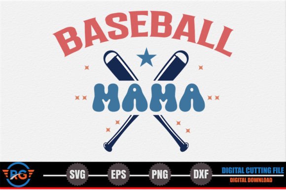 Baseball Mama – Retro Baseball SVG