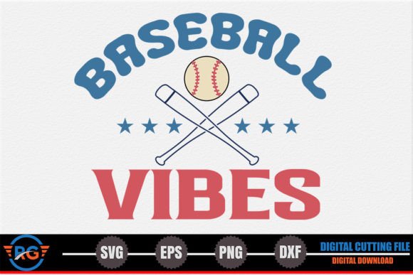 Baseball Vibes – Retro Baseball SVG