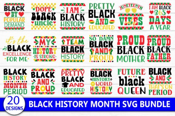 Black History Svg Bundle for Crafts and Graphics