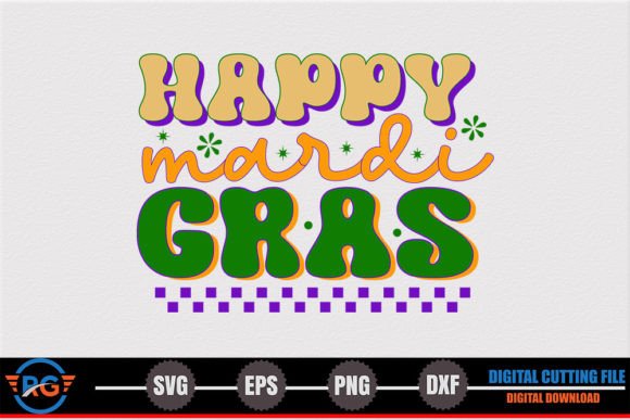 Happy Mardi Gras – Mardi Gras Retro SVG