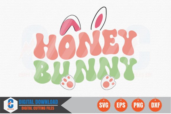 Honey Bunny Retro SVG: Graphics for Crafts
