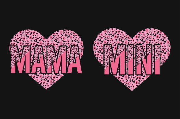 Mama Mini Valentine SVG Graphics for Crafts