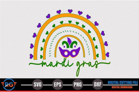 Mardi Gras Retro SVG Graphics