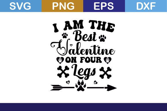 Valentine's Day Dog SVG T-Shirt Graphics & Crafts